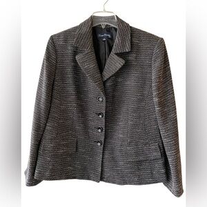 Evan Picone Women's Textured Gray Blazer